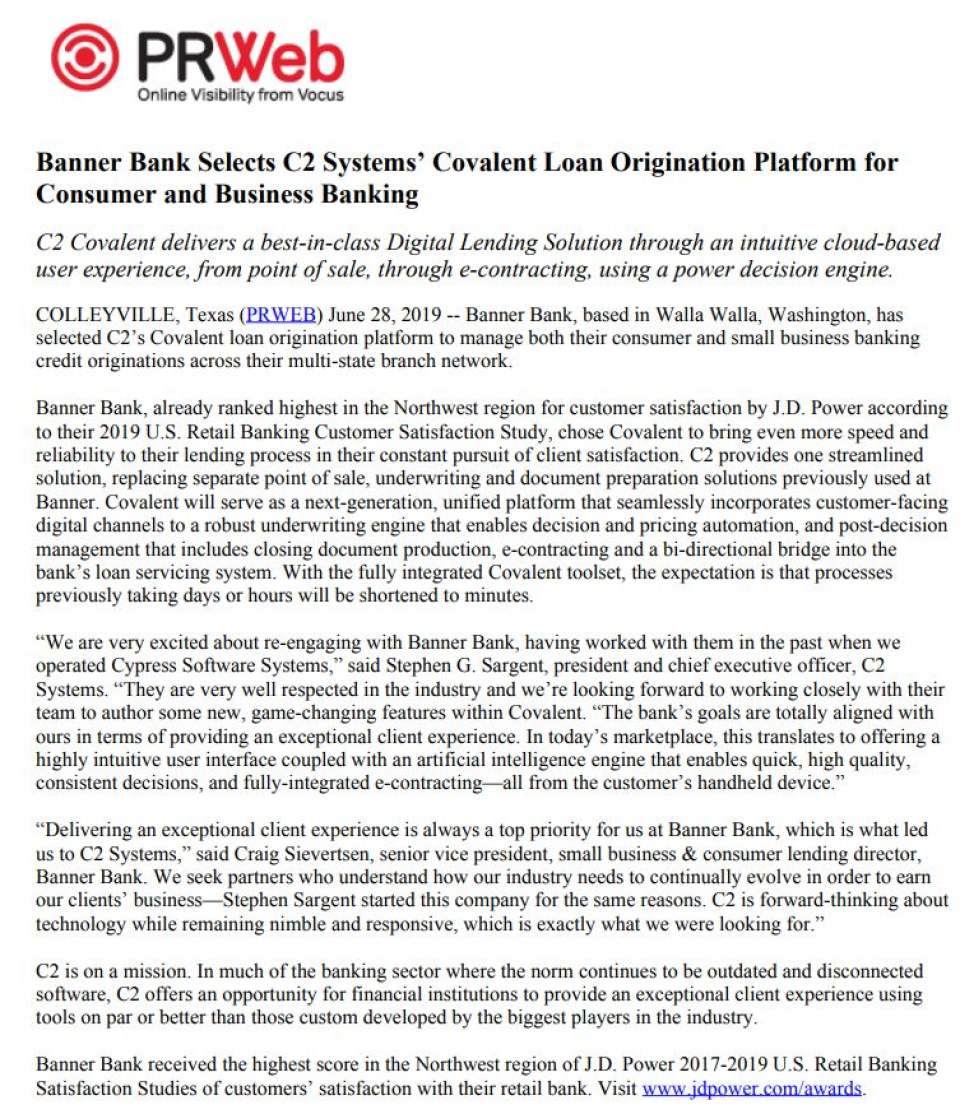 screenshot of C2 Covalent